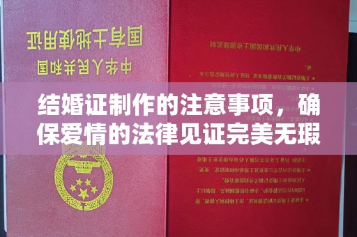 横山结婚证制作的注意事项，确保爱情的法律见证完美无瑕